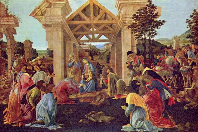 La adoración de los Reyes Magos (Washington) -  Sandro  Botticelli - artelista.com