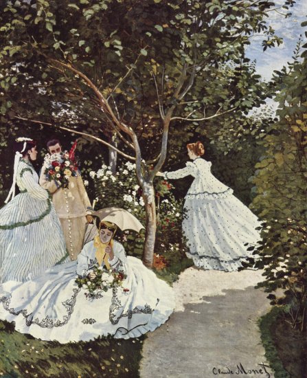 Mujeres en el jardín Claude  Monet