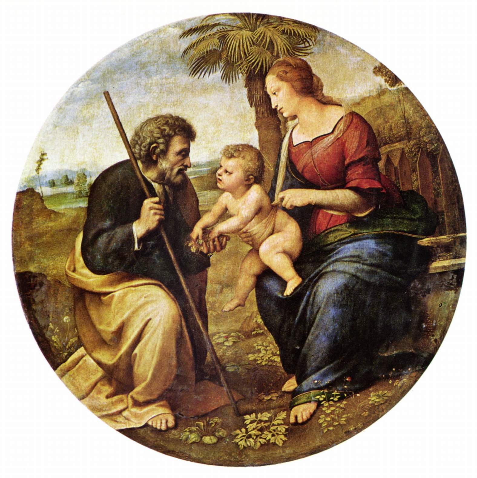 The Holy Family With a Palm Tree Raphael - Artwork on USEUM