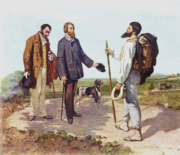 Bonjour, Monsieur Courbet / (1854)