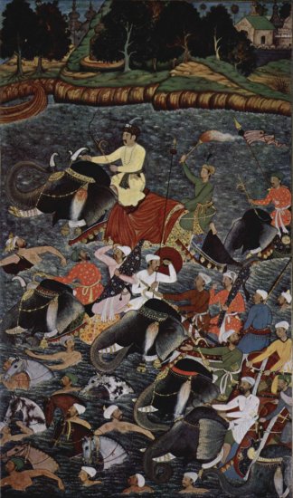  Akbar-Nâma von Abû'l Fazl, Szene