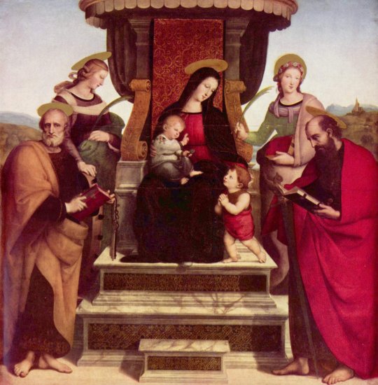 Altar de Colonna, tabla principal, escena