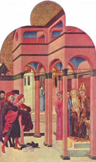  Altarpolyptychon für San Francesco in Borgo S. Sepolcro, Szene