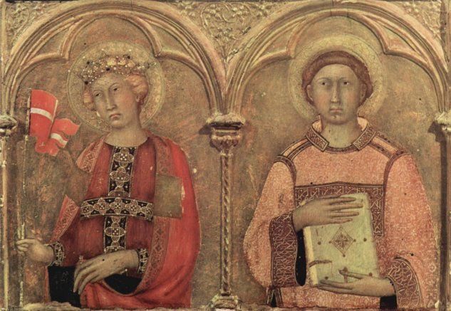 Altarretabel von Pisa, dritte Predellatafel von links