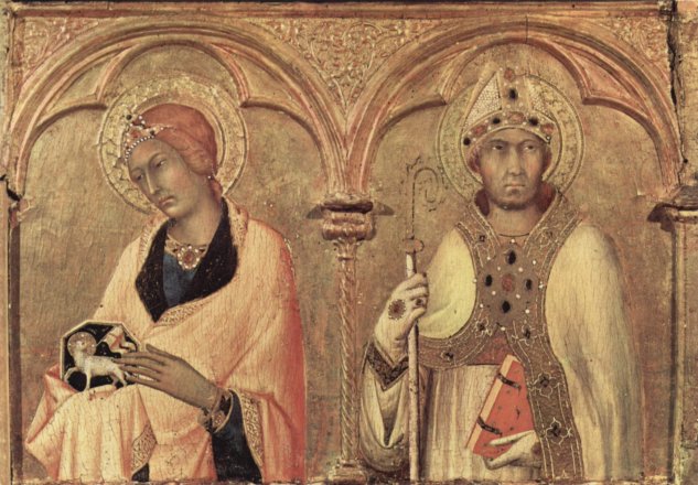  Altarretabel von Pisa, dritte Predellatafel von rechts