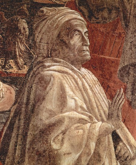  Alttestamentarischer Freskenzyklus zur Genesis im Kreuzgang von Santa Maria Novella in Florenz, Szene Lünette
