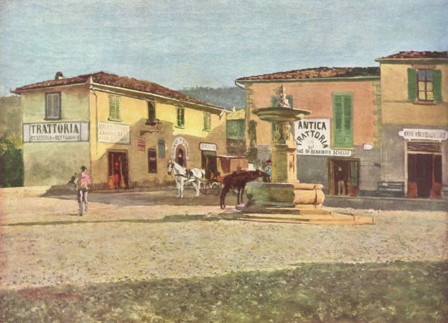  Ansicht der »Piazzetta« von Settignano

