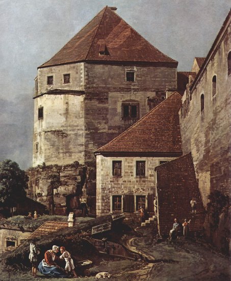  Ansicht von Pirna, Pirna, von der Festung Sonnenstein aus gesehen, Detail
