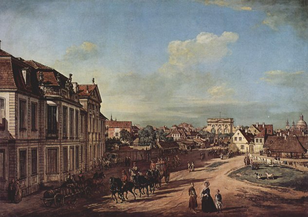  Ansicht von Warschau, Schloß Lubomorski und der Eiseren, Tor-Platz, von Westen aus gesehen
