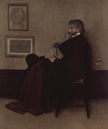  Arrangement in Grau und Schwarz, Porträt des Thomas Carlyle
