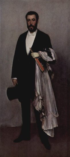  Arrangement in lichtem Rosa und Schwarz, Porträt des Théodore Duret
