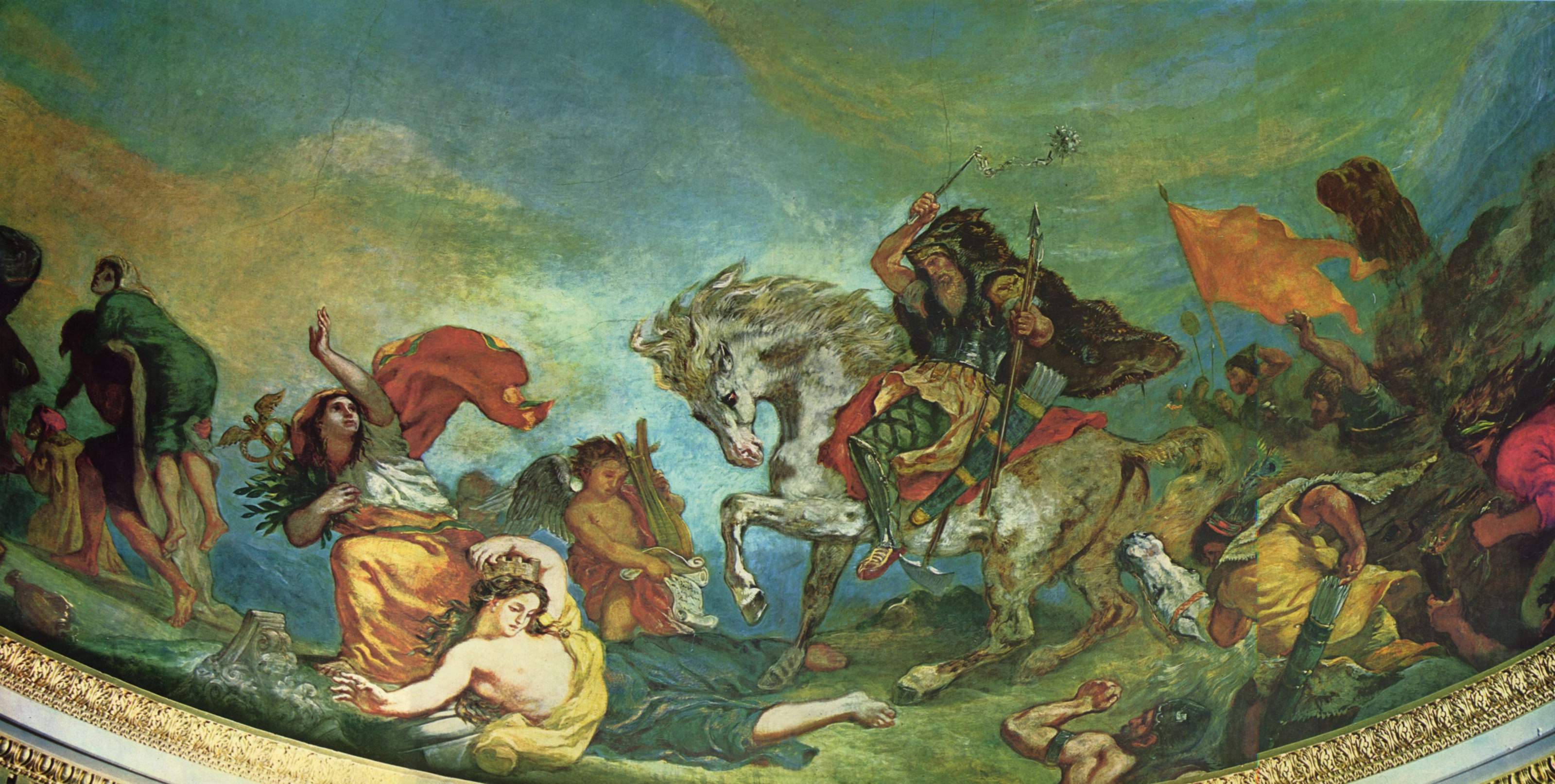 Eugène Delacroix - Atila traviesa Italia | Artelista.com