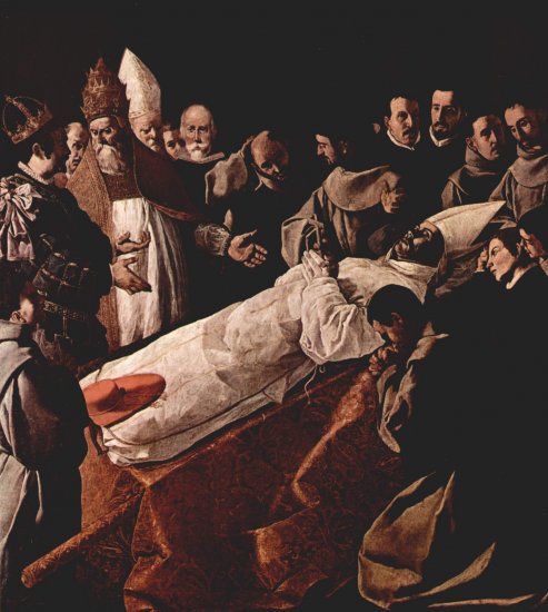  Aufbahrung des Hl. Bonaventura im Beisein des Papstes Gregor X. und des Königs Jaime I. von Aragón
