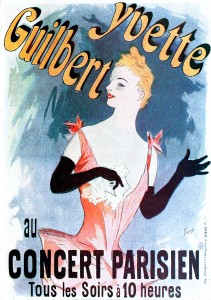 Actuación de Yvette Guilbert. 1891. Jules Chéret