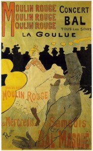 Espectáculo de La Goulue en el Moulin Rouge. 1891. Toulouse- Lautrec