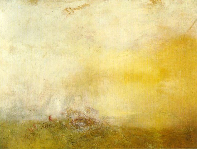 Amanecer con monstruos marinos. Hacia 1845. William Turner