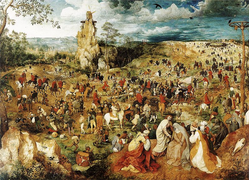 Camino del calvario. Hacia 1564. Pieter Brueghel