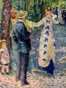 El columpio. 1876. Pierre Auguste Renoir