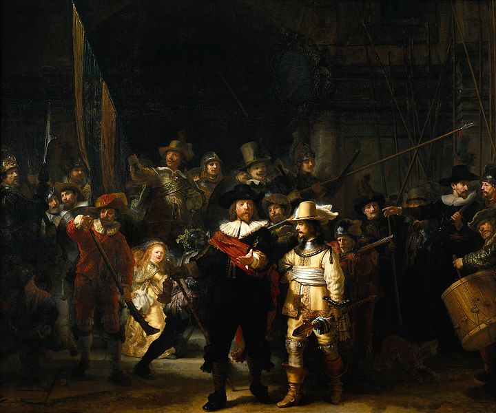 La ronda de noche . 1642. Rembrandt