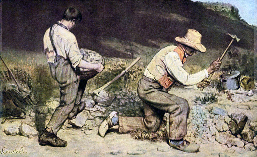 Los picapedreros. 1849. Gustave Courbet