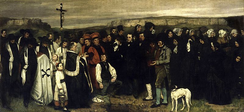 Un entierro en Ornans. 1849- 1850. Gustave Courbet