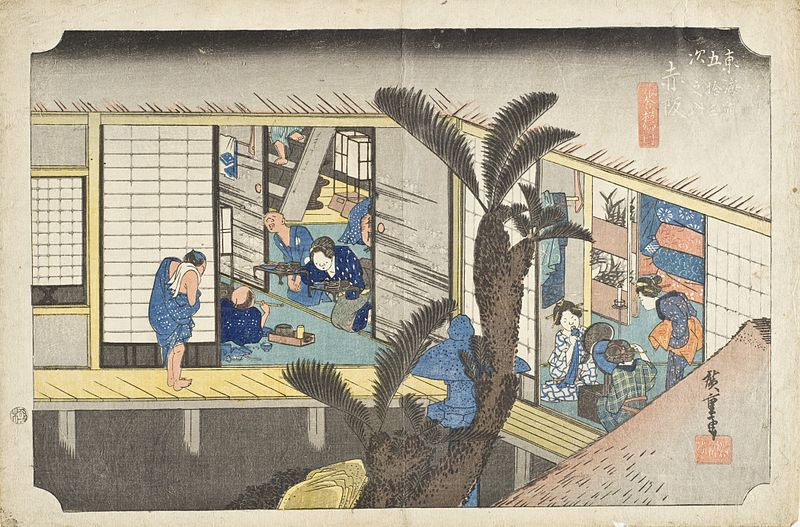 Akasada (Barrio de Edo). Hacia 1833). Utagawa Hiroshige