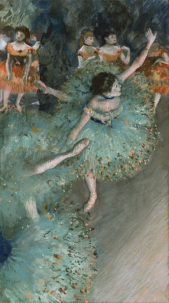 Bailarinas en verde. 1877- 1879. Edgar Degas