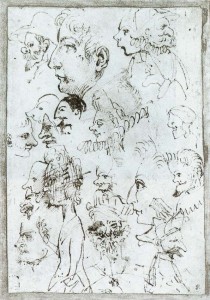 Caricaturas. Hacia 1595. Annibale Carracci