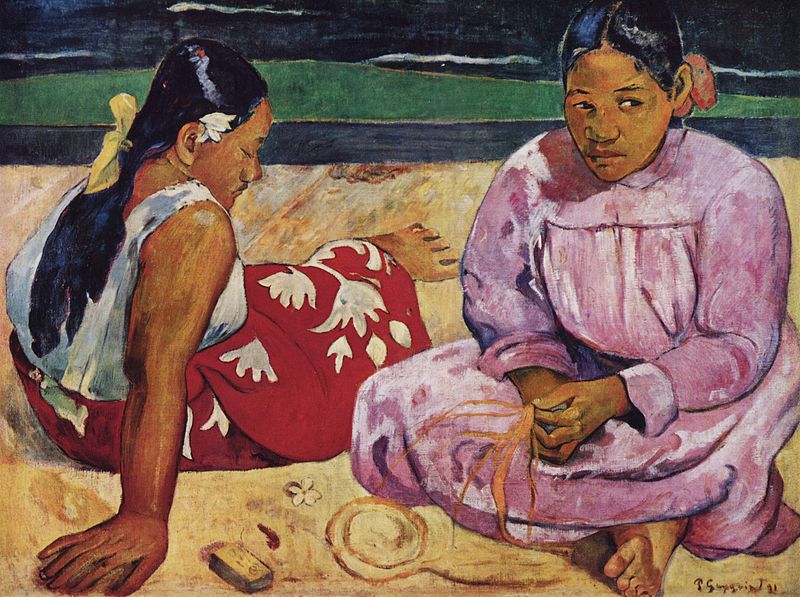 Mujeres de Tahití. 1891. Paul Gauguin