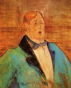 Oscar Wilde. 1895. Henri de Toulouse- Lautrec