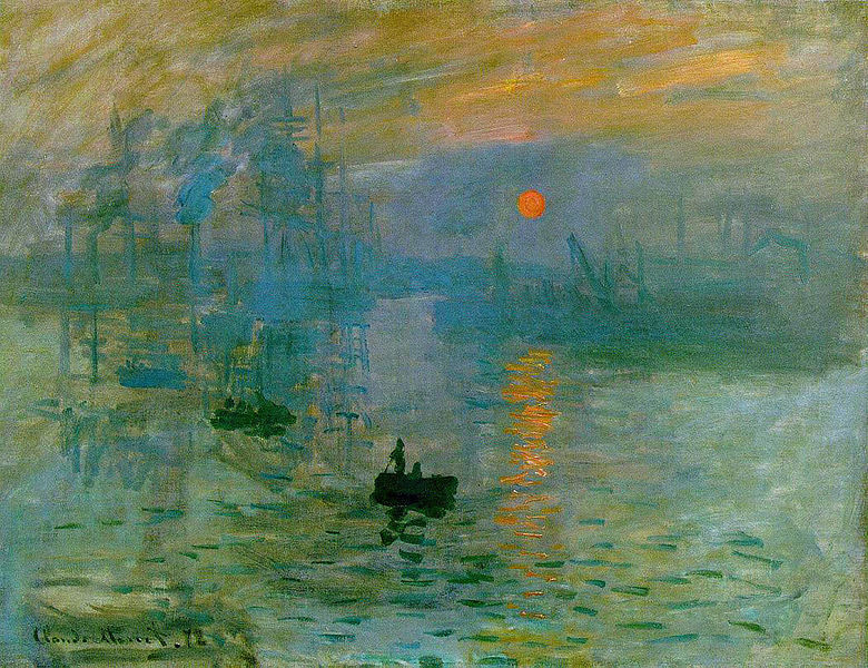 Impresión, sol naciente. 1872. Claude Monet