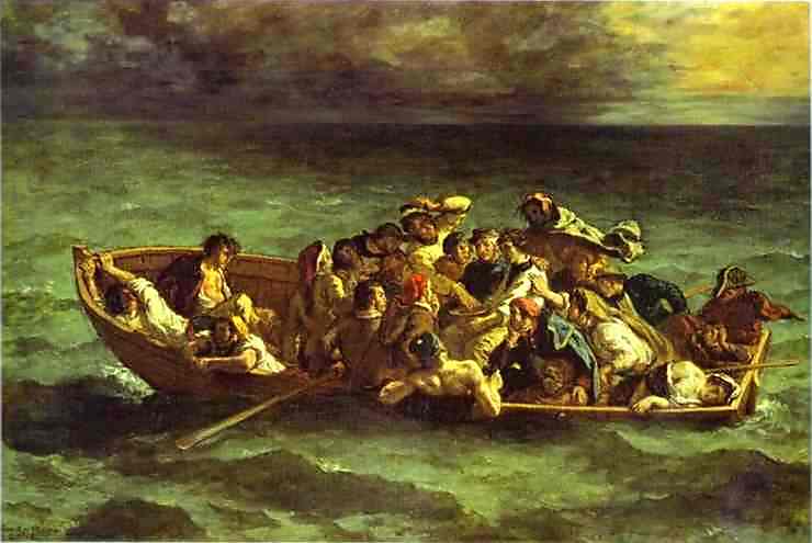 Naufragio de san Juan. 1840. Eugène Delacroix