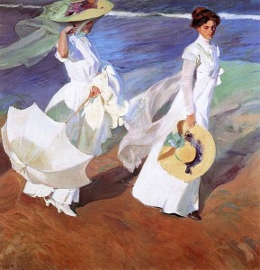 Paseo a orillas del mar. 1909. Joaquín Sorolla