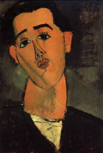 Retrato de Juan Gris. 1915. Amedeo Modigliani