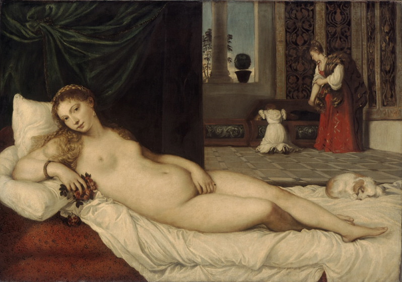 Venus de Urbino. 1538. Tiziano Vecellio