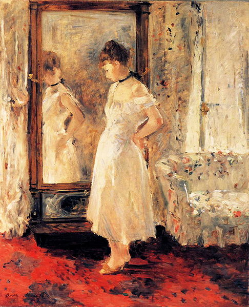 El espejo psiqué. 1876. Berthe Morisot
