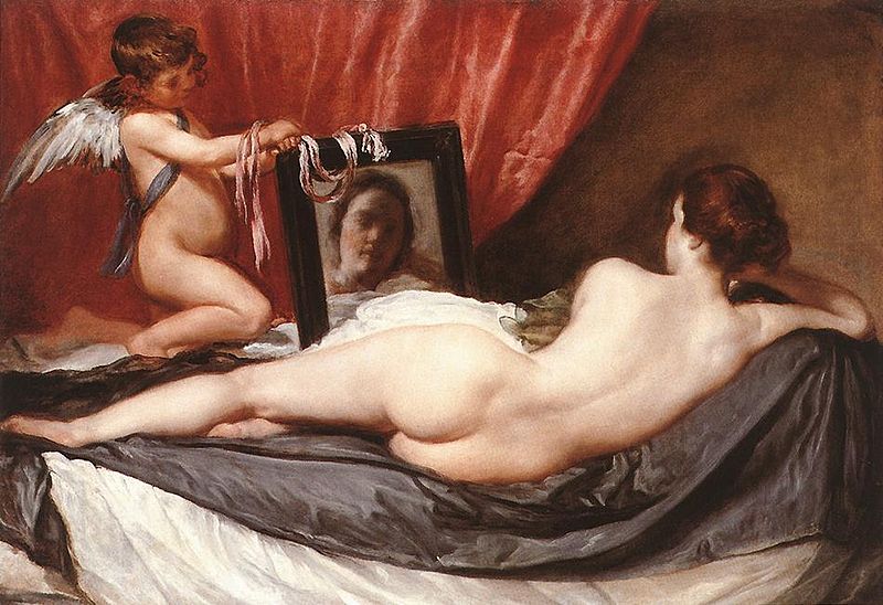 La Venus del espejo. 1647- 1651. Diego de Velázquez