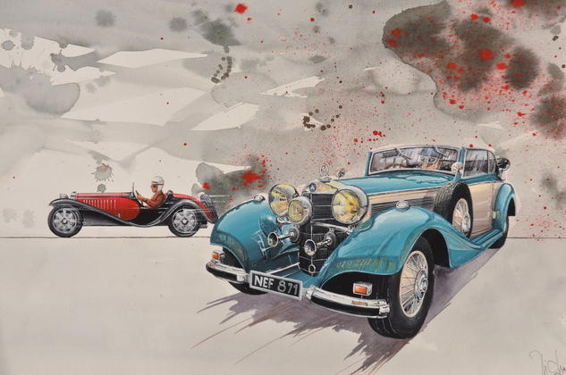 Mercedes y Bugatti. Michel Michaux