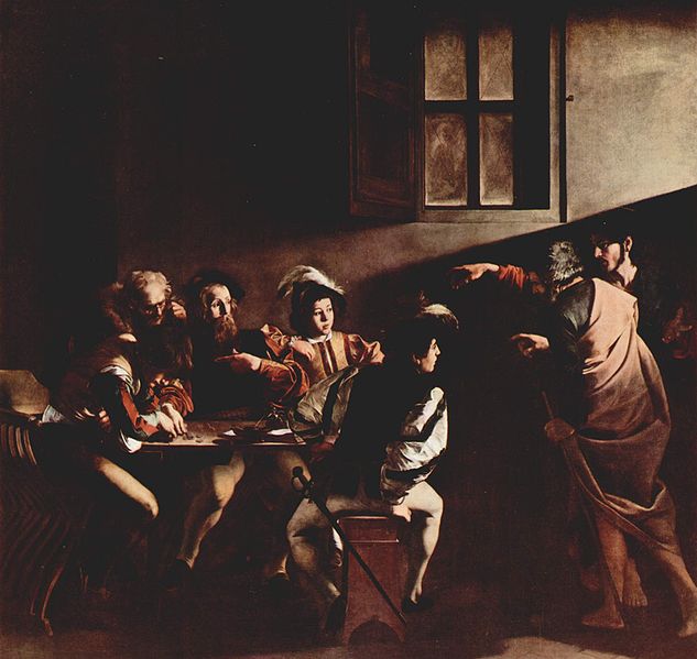 La vocación de san Mateo. 1599- 1600. Caravaggio