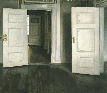 Puertas blancas o Puertas abiertas (Strandgade, 30). 1905. Vilhelm Hammershoi