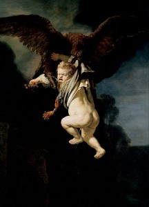 Rapto de Ganímedes. 1635. Rembrandt