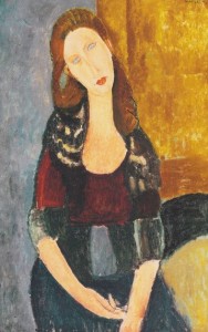 Retrato de Jeanne Hébuterne sentada. 1918. Modigliani. El pintor italiano fue una de las especialidades de De Hory, junto con Picasso y Van Dongen