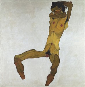 Desnudo masculino sentado (autorretrato). 1910. Egon Schiele