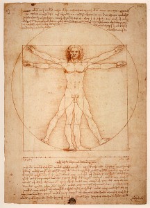 El Hombre de Vitruvio. Hacia 1490. Leonardo da Vinci
