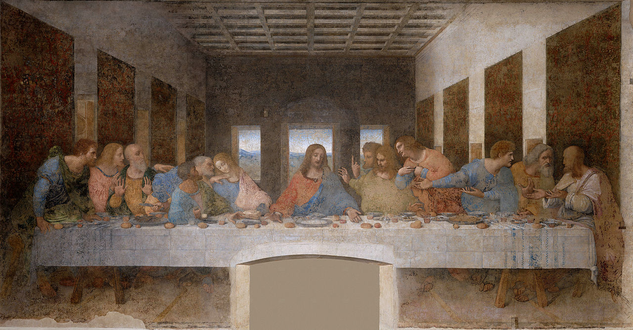 La última cena. 1495- 1497. Leonardo da Vinci