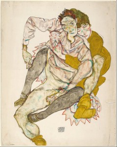 Pareja sentada (Edith y Egon Schiele). 1915. Egon Schiele