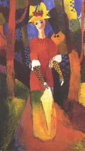 Señora en un parque. 1914. August Macke