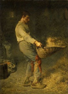Un cribador. Hacia 1848. Jean- François Millet