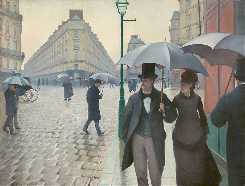 Calle de París, día lluvioso. 1877. Gustave Caillebotte