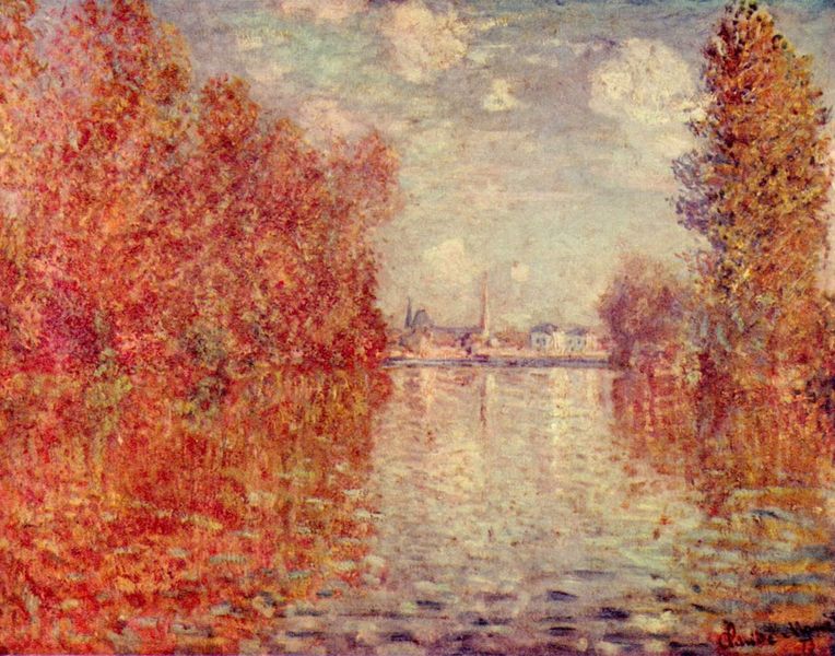 Efecto de otoño en Argenteuil. 1873. Claude Monet